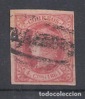 Sellos: isabel II EDIFIL 64 MARCA PAMPLONA NAVARRA