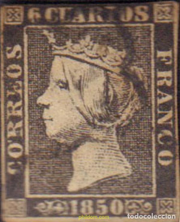 Sellos: 265701 USED ESPA&Ntilde;A 1850 ISABEL II