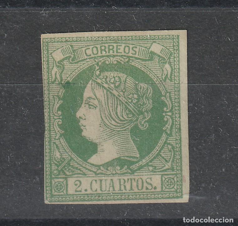 Sellos: EDIFIL 51* 2 cu verde s. verde MARQUILLADO VALOR DE CATALOGO