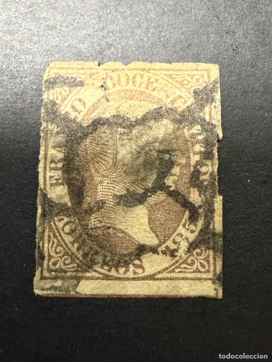 Sellos: ESPA&Ntilde;A, 1851. EDIFIL 7. ISABEL II. USADO