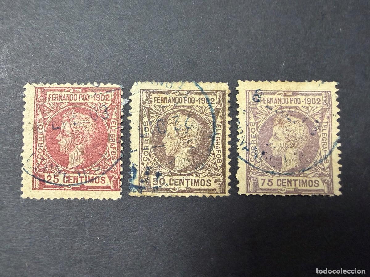 Sellos: FERNANDO POO, 1902. EDIFIL 112. REY ALFONSO XIII. USADOS