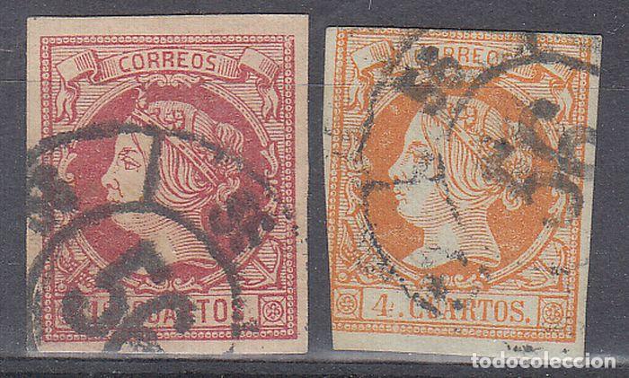 Sellos: EDIFIL N&ordm; 52-563-RUEDA DE CARRETA N&ordm; 56-SANTIAGO-