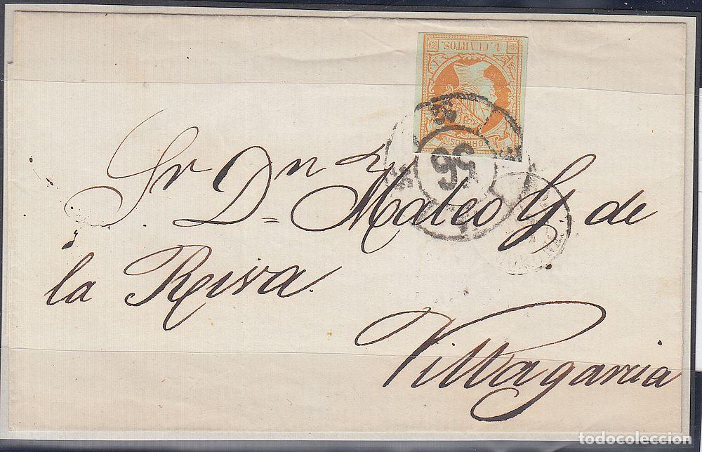 Sellos: EDIFIL N&ordm; 52-RUEDA DE CARRETA N&ordm; 56-SANTIAGO-