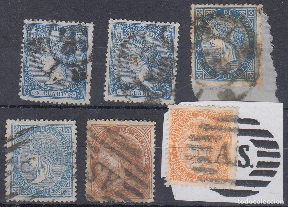 Sellos: EDIFIL N&ordm; 81-88-87-89-PARRILLA SANTIAGO-