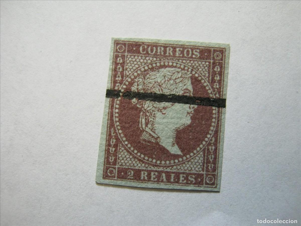 Sellos: ISABEL II EDIFIL 42 USADO RAYA MUESTRA PERFECTO.