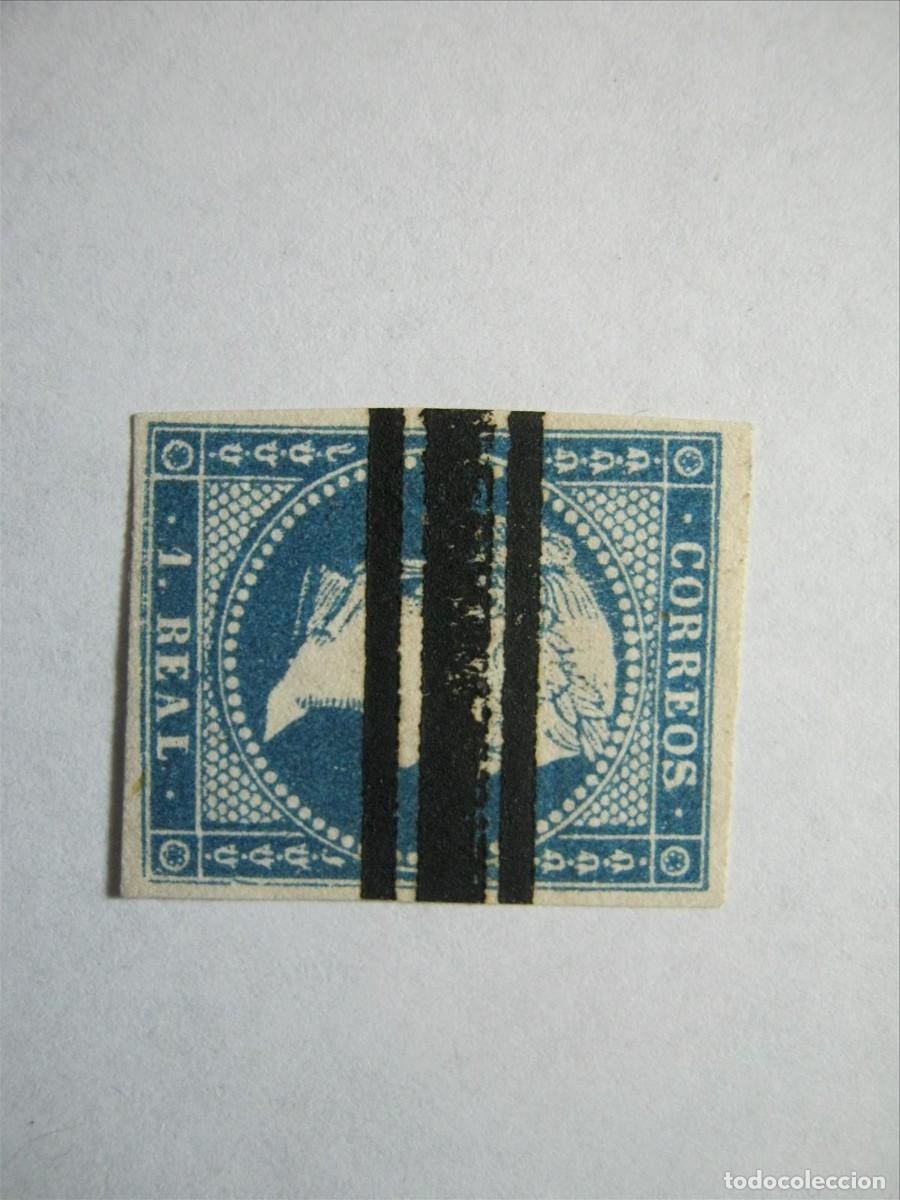 Sellos: ISABEL II EDIFIL 49 BARRADO PERFECTO. - Foto 2