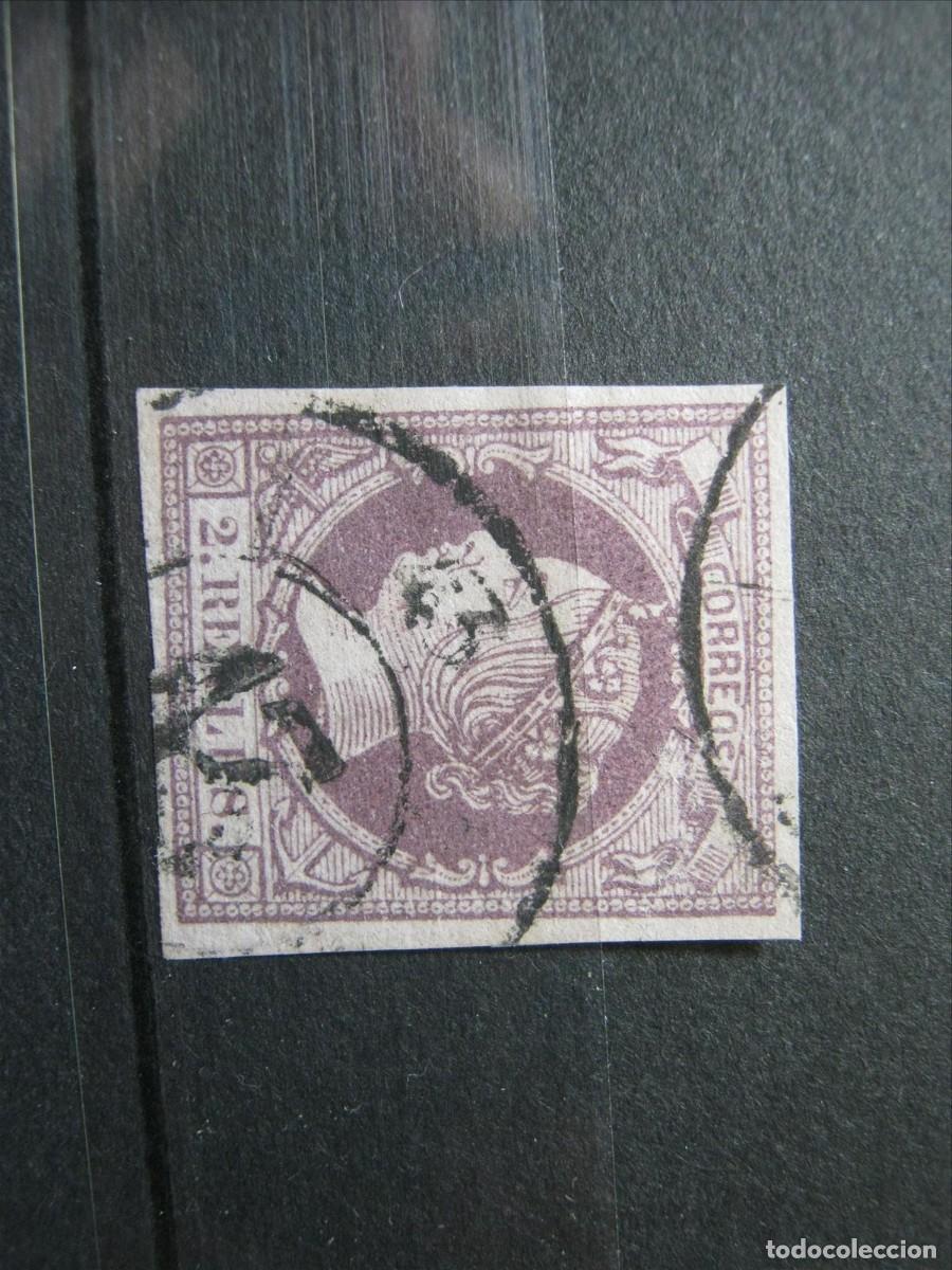 Sellos: ISABEL II EDIFIL 56 USADO PERFECTO RUEDA CARRETA 43.