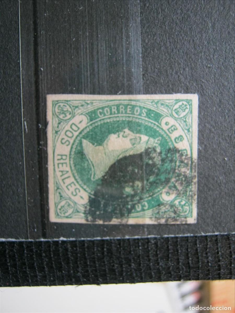 Sellos: ISABEL II EDIFIL 62 USADO PERFECTO. - Foto 2