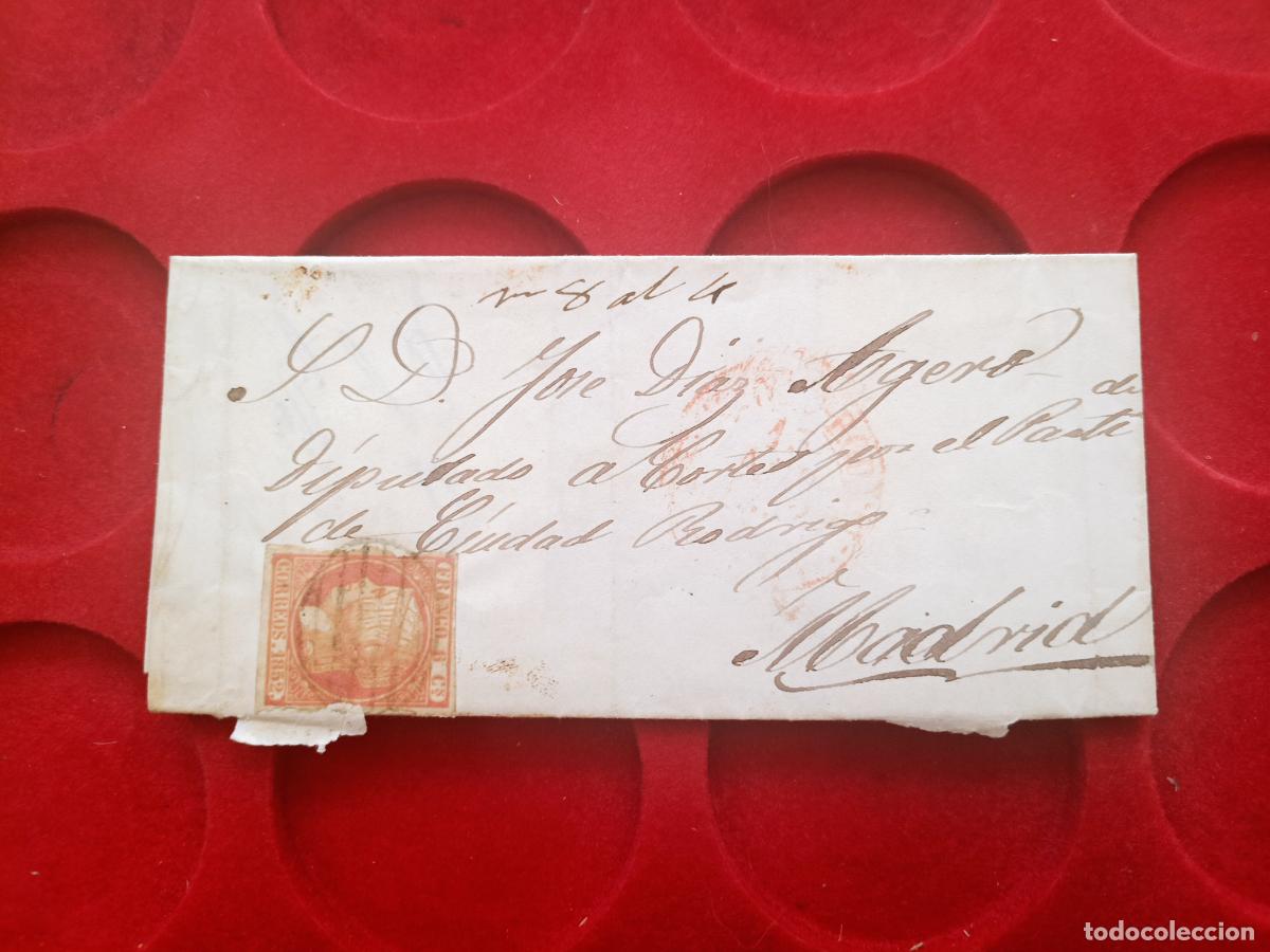 Sellos: A MADRID, ENVUELTA Jos&eacute; D&iacute;az Agero y Gonz&aacute;lez, Diputado a Cortes por Ciudad Rodrigo