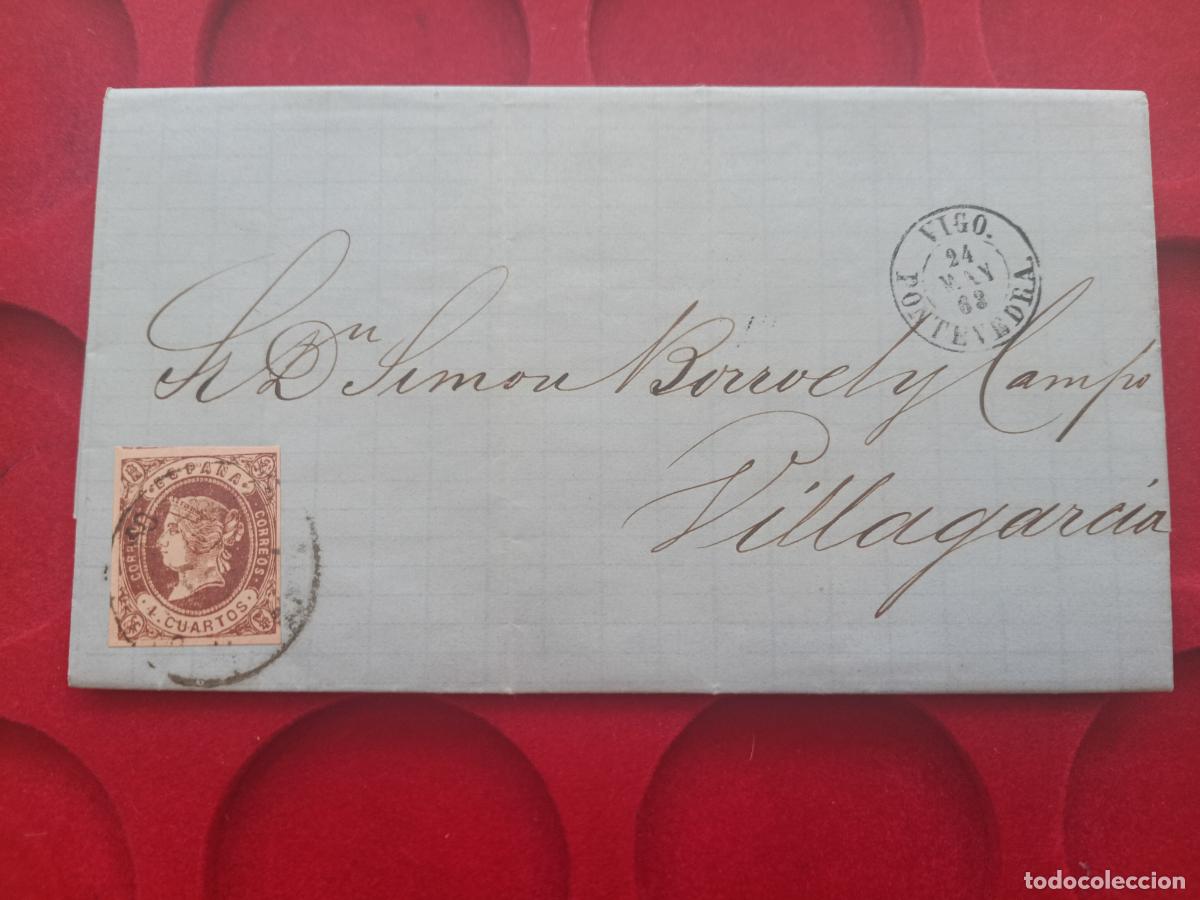 Sellos: CARTA ENTERA. VIGO A VILLAGARCIA DE AROSA