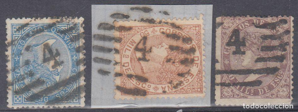 Sellos: EDIFIL N&ordm; 88-96-98-PARRILLA N&ordm; 4-CORU&Ntilde;A-