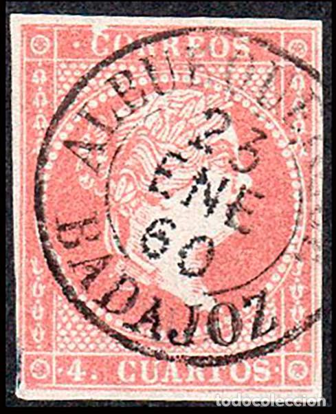 Sellos: Badajoz - Edi o 48 - 4 cuartos - Mat Fech. Tp. I &rdquo;Alburquerque&rdquo;