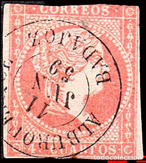 Sellos: Badajoz - Edi o 48 - 4 cuartos - Mat Fech. Tp. II &rdquo;Alburquerque&rdquo;