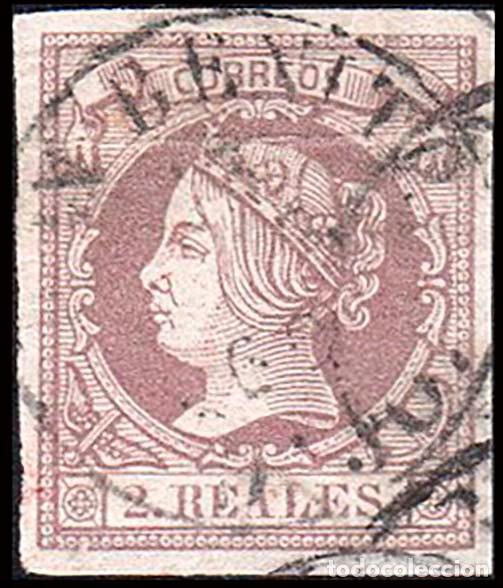 Sellos: Badajoz - Edi o 56 - 2 reales - Mat Fech. Tp. I &rdquo;Don Benito&rdquo;