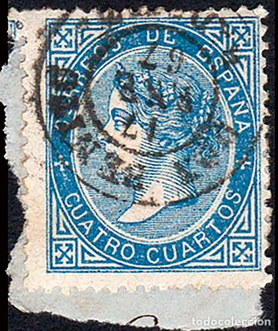 Sellos: Badajoz - Edi o 88 - 4 cuartos - Fragmento Mat Fech. Tp. II &rdquo;Don Benito&rdquo;