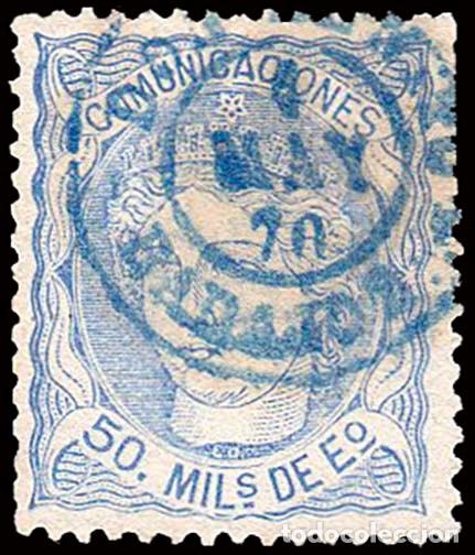 Sellos: Badajoz - Edi o 107 - 50 mil&eacute;simas - Mat Fech. Tp. II azul &rdquo;Don Benito&rdquo;