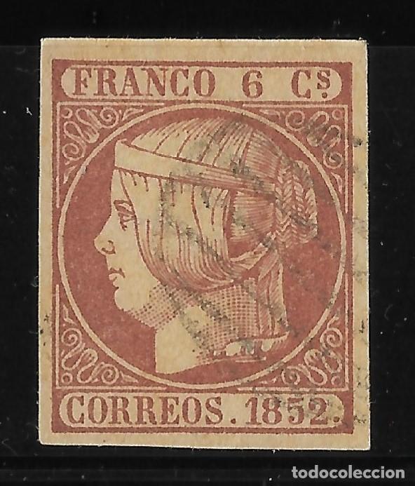 Sellos: 1852 ISABEL II EDIFIL 12 USADO MATASELLABO IMAGEN