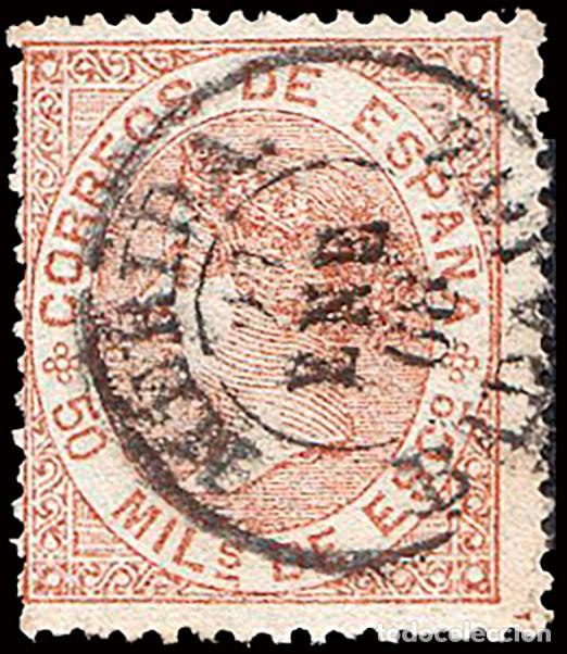 Sellos: Badajoz - Edi o 96 - 50 mil&eacute;simas - Mat Fech. Tp. II &rdquo;M&eacute;rida&rdquo;