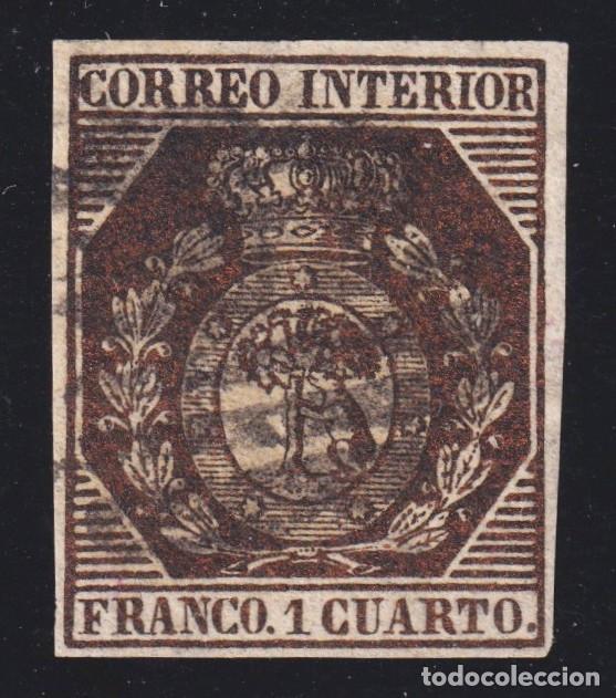 Sellos: ESPA&Ntilde;A ESCUDO DE MADRID N&ordm; 22 - A&Ntilde;O 1853 - CERTIFICADO EXFIMA - LUJO