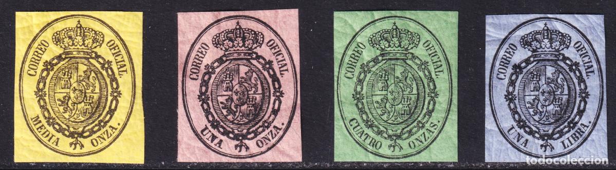 Sellos: ESCUDO DE ESPA&Ntilde;A ** 35/38 A&Ntilde;O 1855 - MNH - LUJO