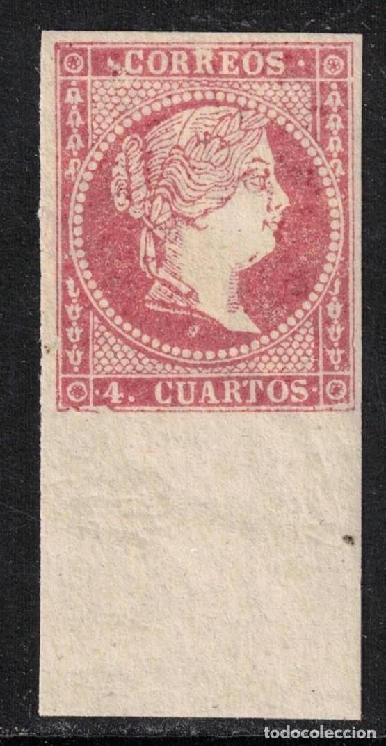 Sellos: ESPA&Ntilde;A - ISABEL II - ** 48A TIPO I - A&Ntilde;O 1855 - LUJO - MNH
