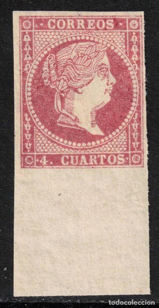 Sellos: ESPA&Ntilde;A - ISABEL II - ** 48A TIPO I - A&Ntilde;O 1855 - LUJO - MNH