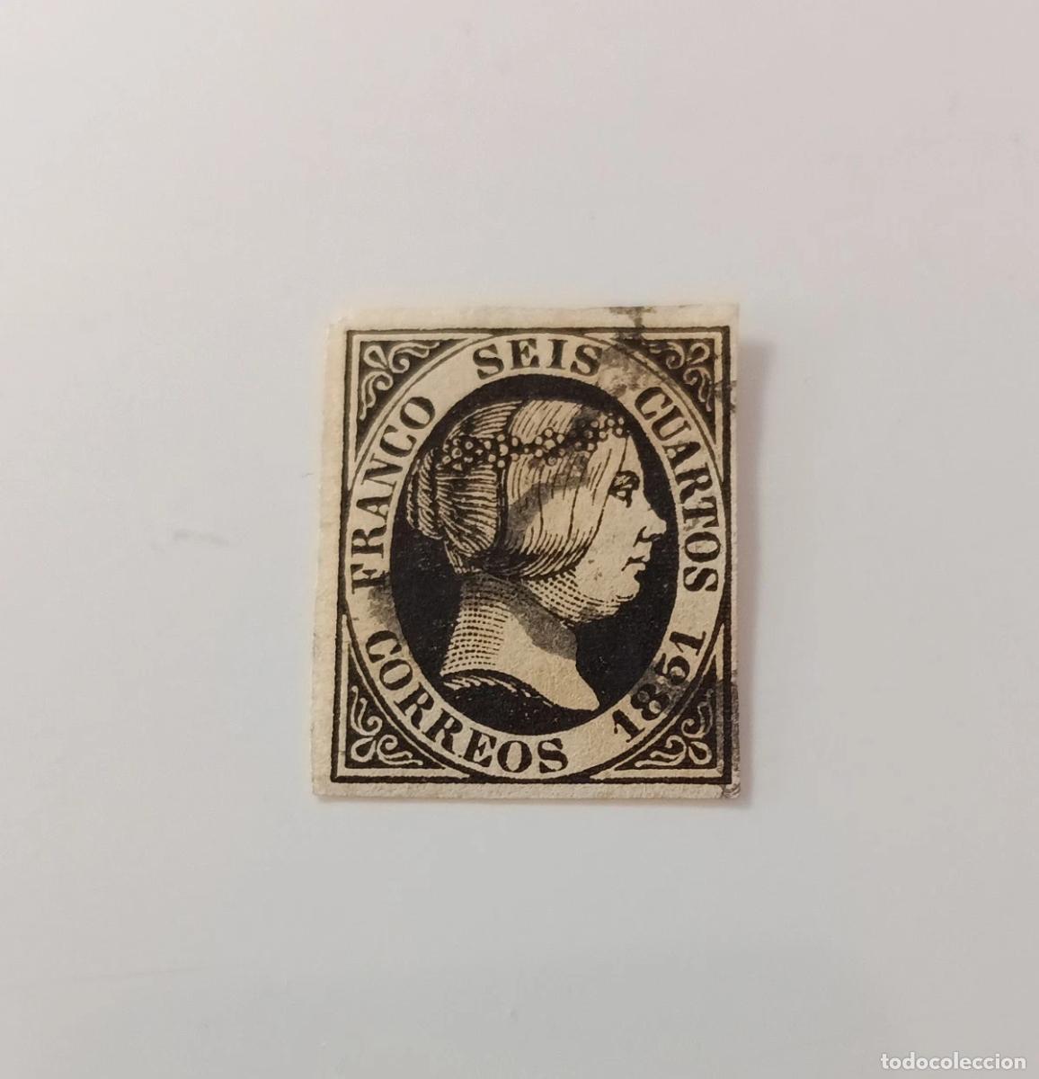 Sellos: sellos Espa&ntilde;a 1851 Edifil 6 - Foto 1