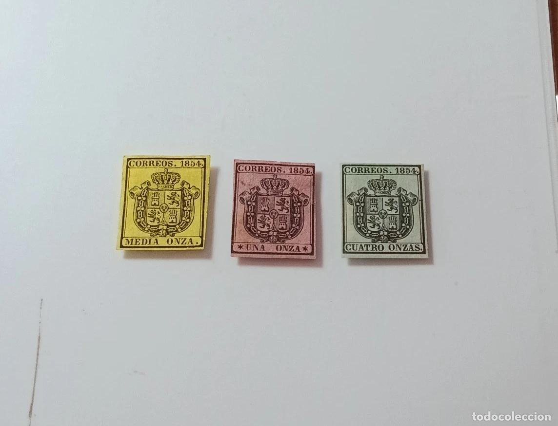 Sellos: sellos Espa&ntilde;a 1854, Edifil 28/30