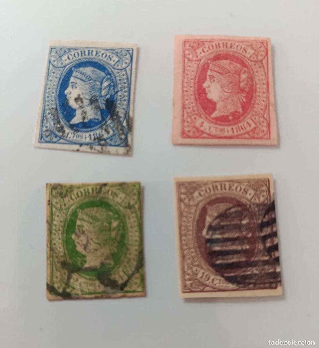 Sellos: sellos Espa&ntilde;a 1864, Edifil 63/66