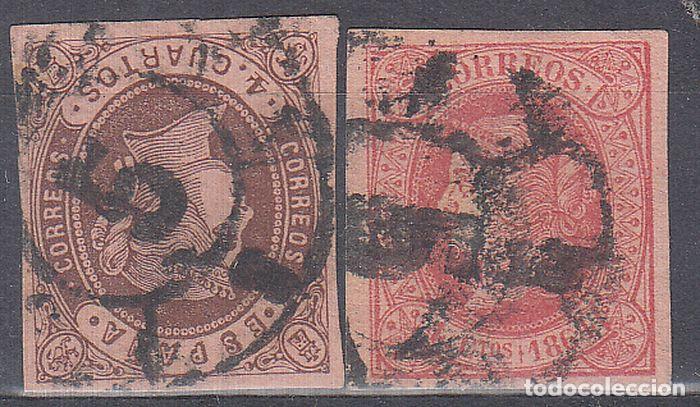 Sellos: EDIFIL N&ordm; 58 Y 64-RUEDA DE CARRETA N&ordm; 5