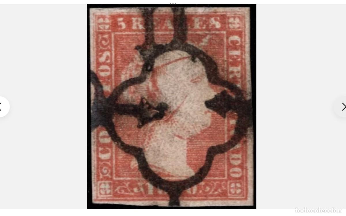 Francobolli: ESPA&Ntilde;A - 1850. ISABEL II. EDIFIL 3 (AUTENTICO). MARQUILLADO -V.CAT.405&euro;