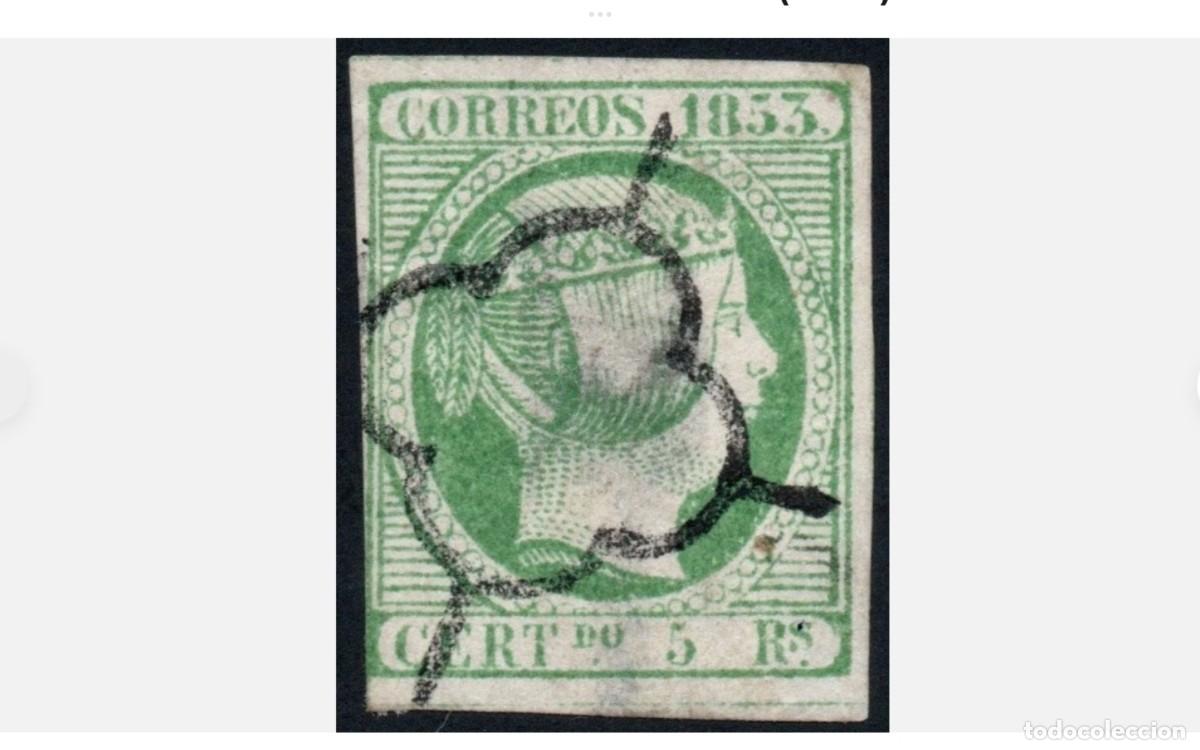 Selos: ESPA&Ntilde;A - 1853 - ISABEL II - EDIFIL 20 - VALOR CATALOGO 170&euro;.