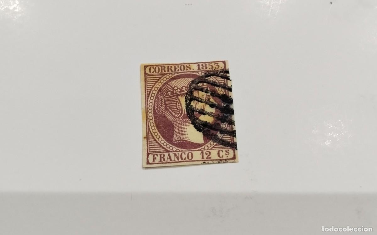 Stamps: ESPA&Ntilde;A - 1853 - ISABEL II - EDIFIL 18 - MARGENES COMPLETOS - COLOR FRESCO