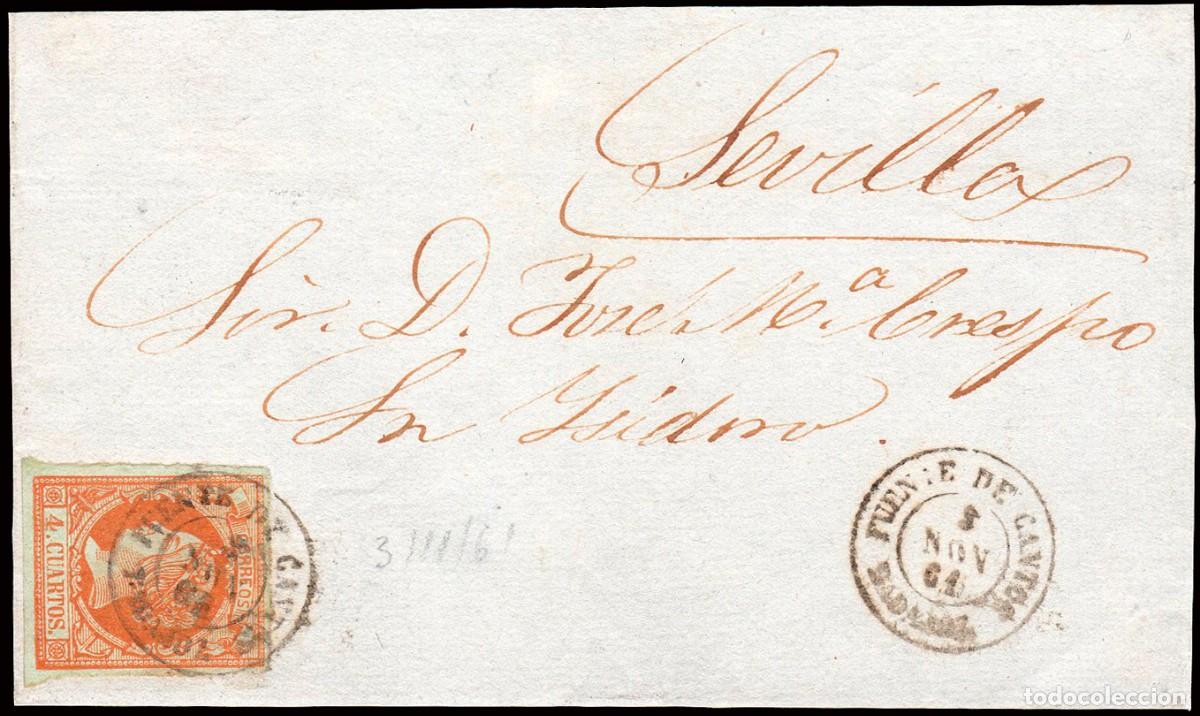 Sellos: Badajoz - Edi o 52 - Frontal Mat Fech. Tp. II &rdquo;Fuente de Cantos&rdquo;