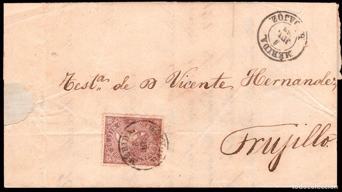 Sellos: Badajoz - Edi o 98 - Carta Mat Fech. Tp. II &rdquo;M&eacute;rida&rdquo;