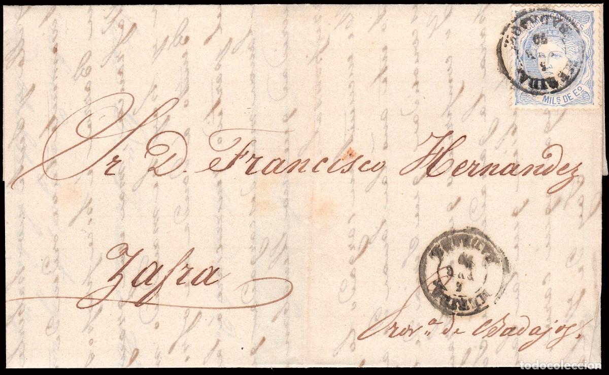 Sellos: Badajoz - Edi o 107 - Carta Mat Fech. Tp. II &rdquo;M&eacute;rida&rdquo;