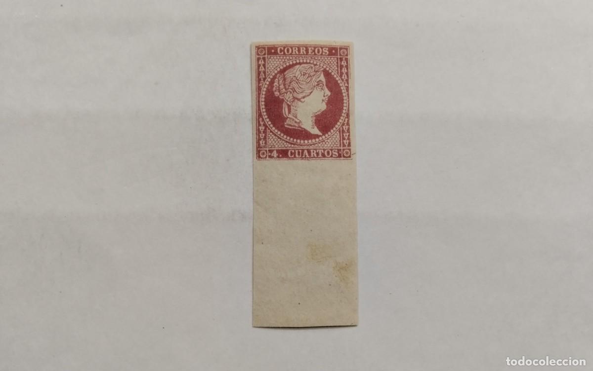 Selos: ESPA&Ntilde;A - 1855 - ISABEL II - EDIFIL 48C -TIPO IV- MNH** - NUEVO - PIE DE HOJA
