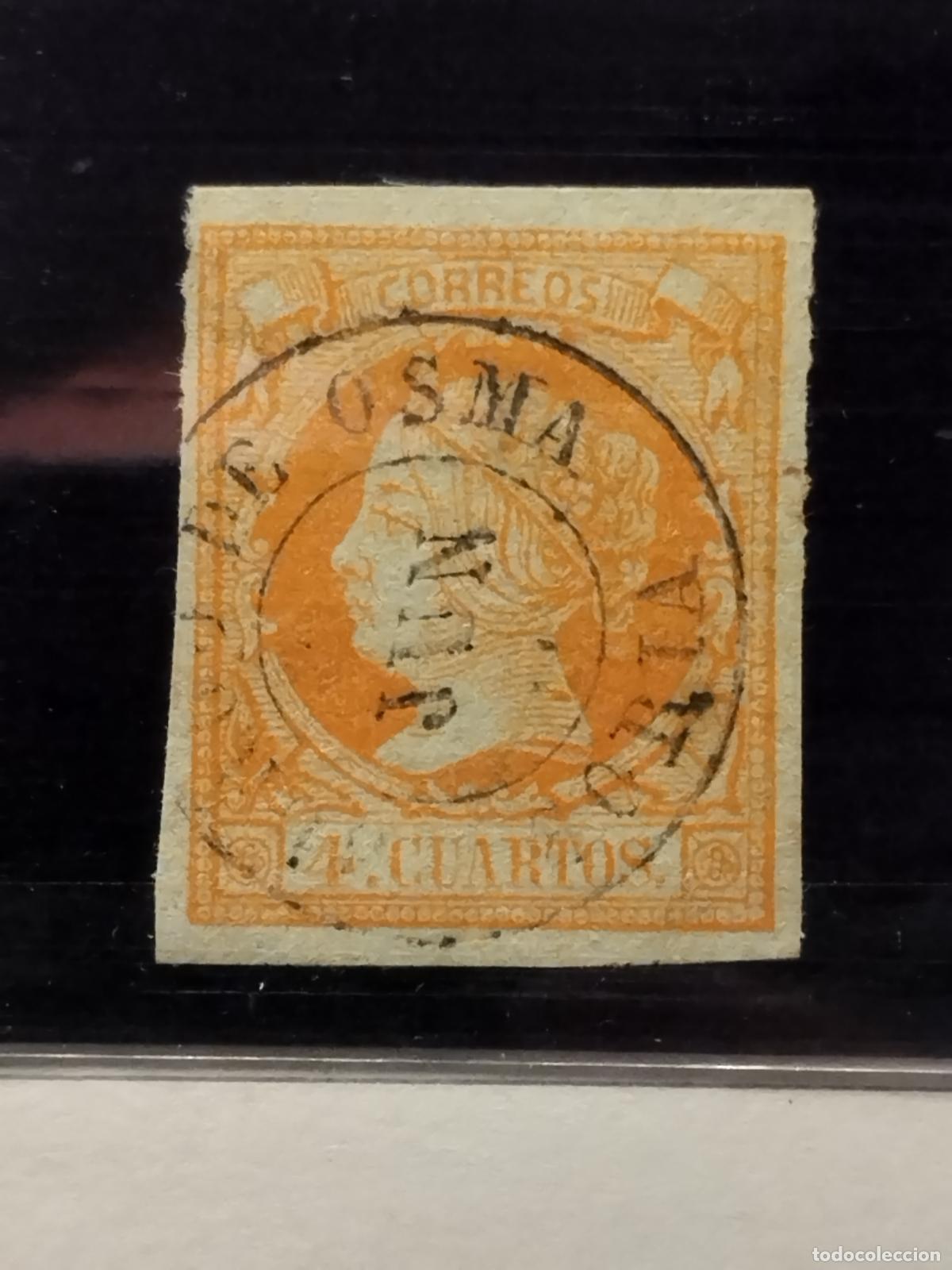 Francobolli: JT - ESPA&Ntilde;A - EDIFIL 52. FECHADOR DE BURGO DE OSMA. SORIA. TIPO II. BONITO
