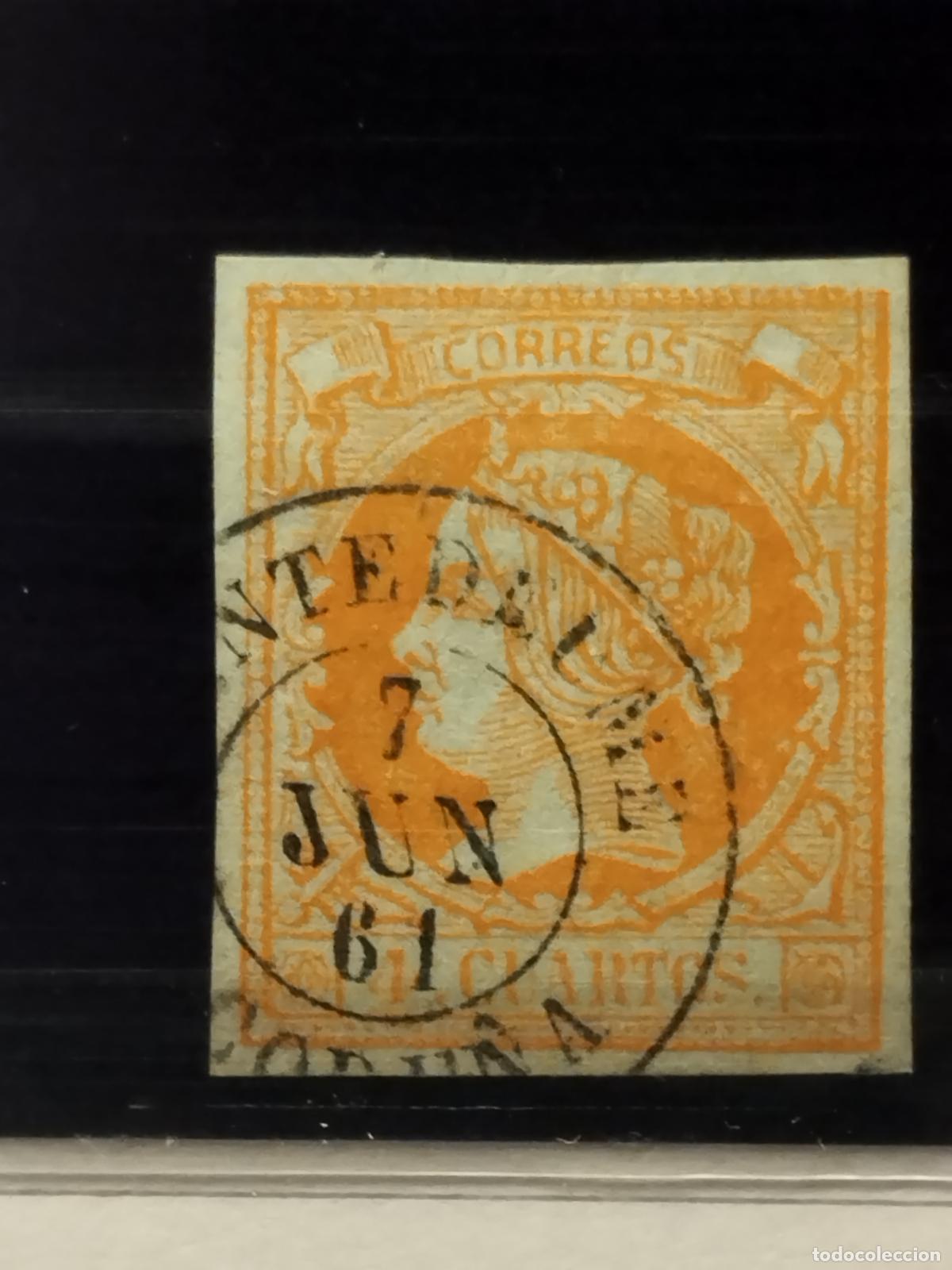 Sellos: JT - ESPA&Ntilde;A - EDIFIL 52. FECHADOR DE PUENTEDEUME. TIPO II. CORU&Ntilde;A. MUY BONITO Y RARO