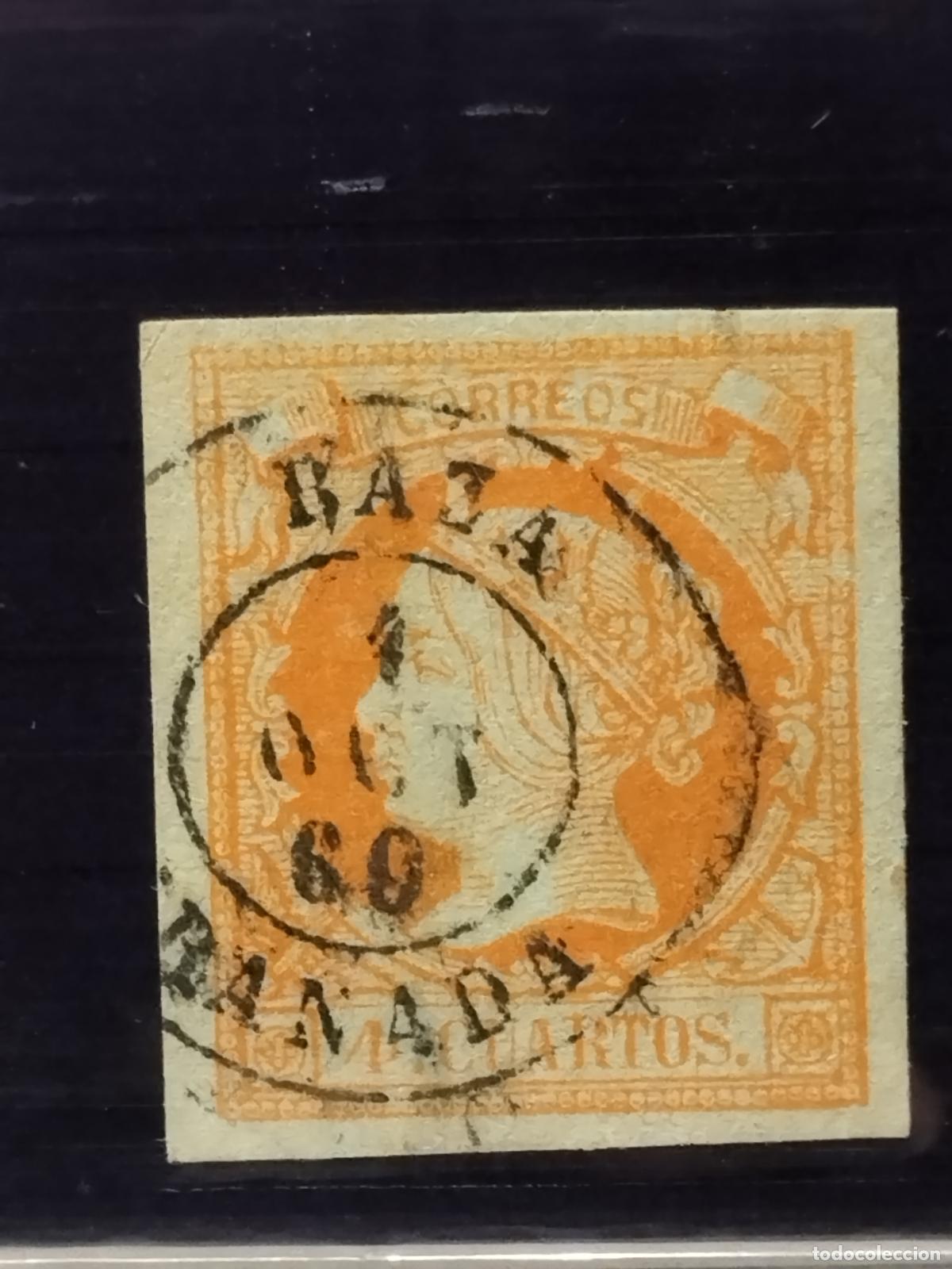 Francobolli: JT - ESPA&Ntilde;A - EDIFIL 52. FECHADOR DE BAZA. TIPO II. GRANADA. MUY BONITO.