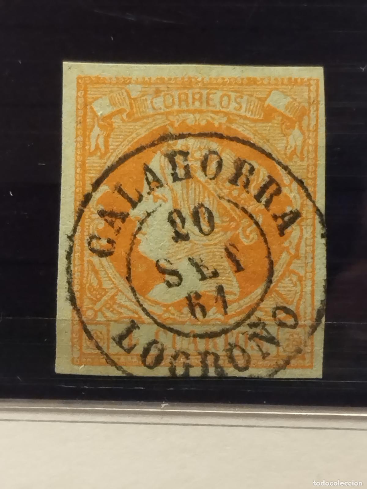 Selos: JT - ESPA&Ntilde;A - EDIFIL 52. FECHADOR DE CALAHORRA. TIPO II. LOGRO&Ntilde;O. LUJO.
