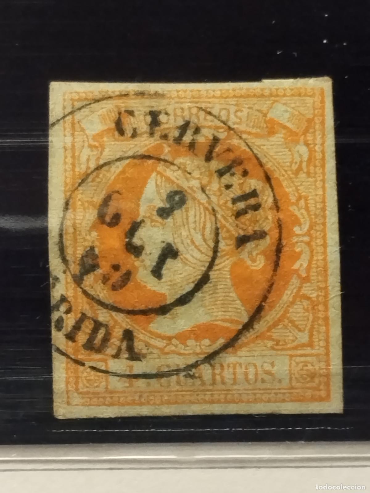 Timbres: JT - ESPA&Ntilde;A - EDIFIL 52. FECHADOR DE CERVERA. TIPO II. LERIDA. LUJO.