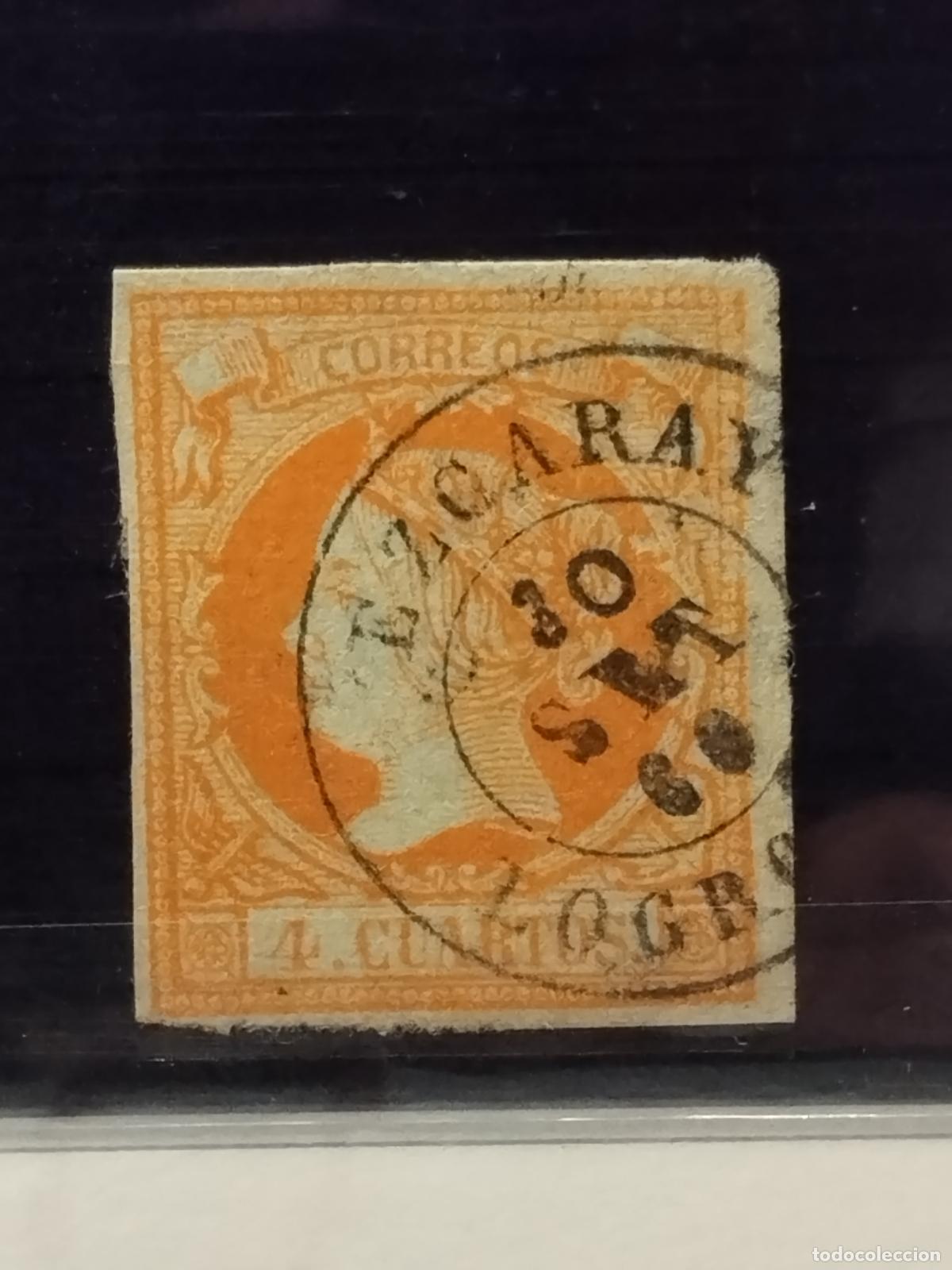 Francobolli: JT - ESPA&Ntilde;A - EDIFIL 52. FECHADOR DE EZCARAY. TIPO II. LOGRO&Ntilde;O. MUY BONITO.