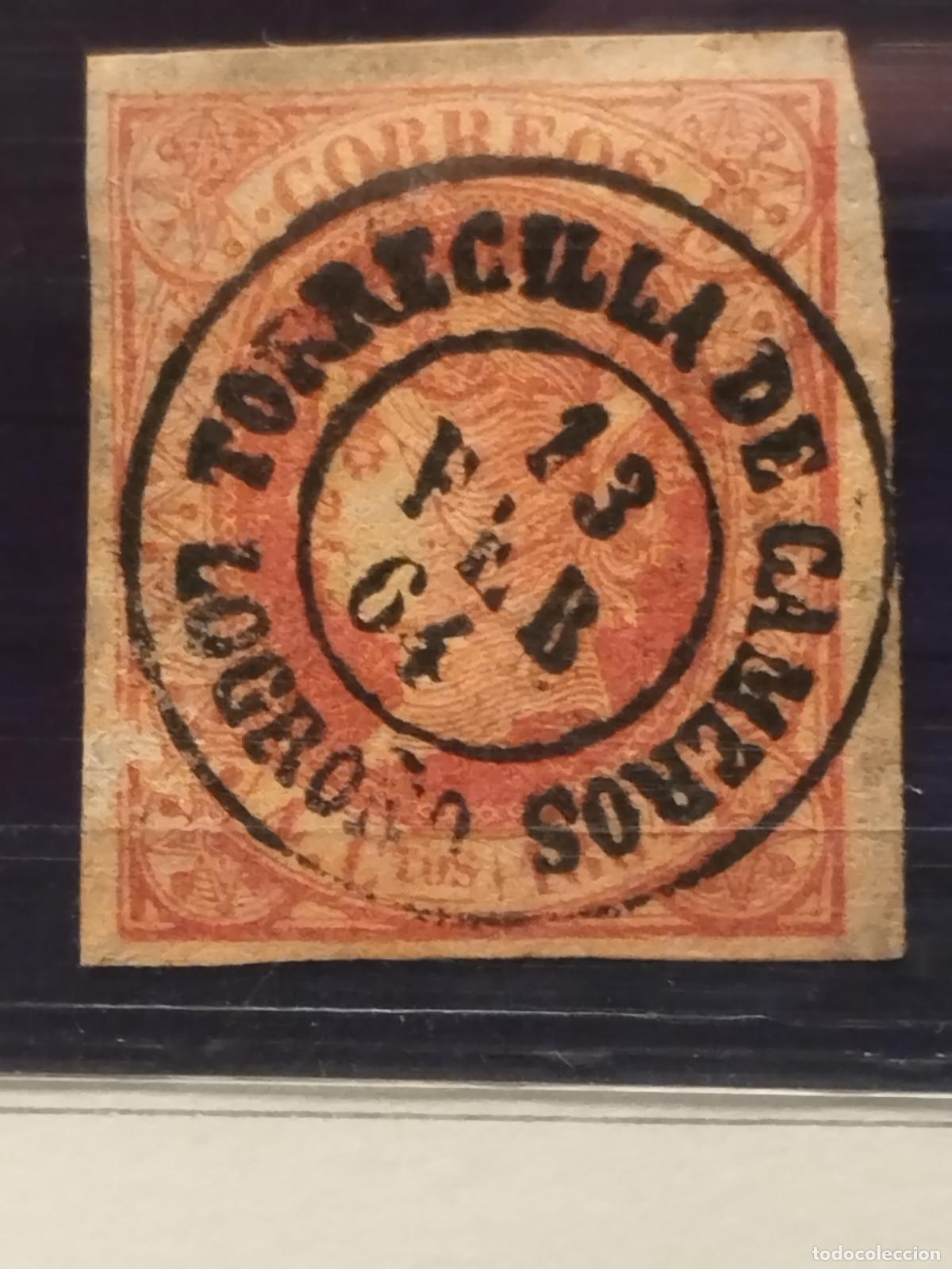 Selos: JT - ESPA&Ntilde;A - EDIFIL 64. FECHADOR DE TORRECILLA DE CAMEROS. TIPO II. LOGRO&Ntilde;O. LUJO.