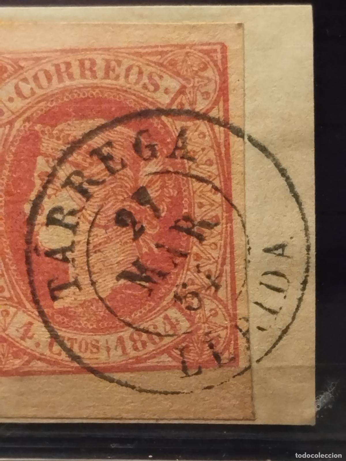 Francobolli: JT - ESPA&Ntilde;A - EDIFIL 64. FECHADOR DE TARREGA. TIPO II. LERIDA. LUJO.