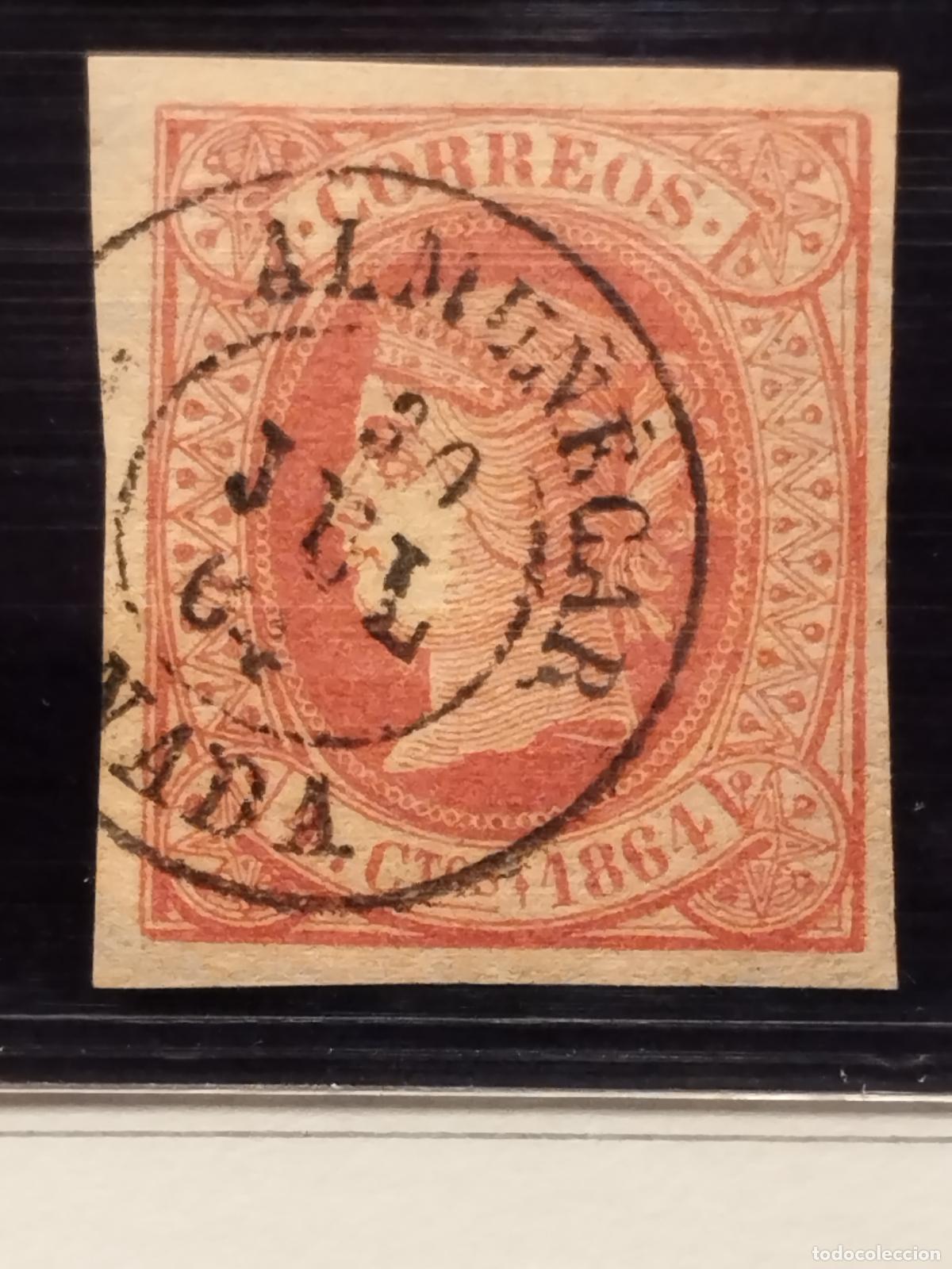 Timbres: JT - ESPA&Ntilde;A - EDIFIL 64. FECHADOR DE ALMU&Ntilde;ECAR. GRANADA. TIPO II. MUY BONITO.