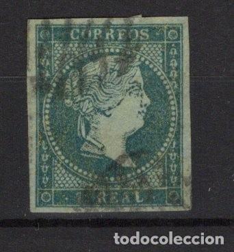 Francobolli: PC460 Sellos Espa&ntilde;a a&ntilde;o 1855 Edifil 41&ordm; sello original en usado v.c. 21 &euro;