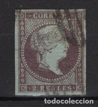 Sellos: PC461 Sellos Espa&ntilde;a a&ntilde;o 1855 Edifil 42&ordm; sello original en usado v.c. 21 &euro;