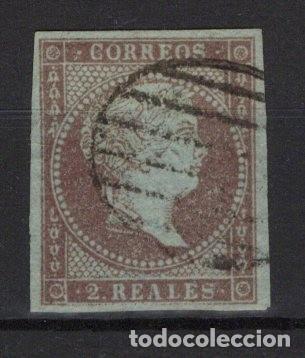 Timbres: PC462 Sellos Espa&ntilde;a a&ntilde;o 1855 Edifil 42&ordm; sello original en usado v.c. 21 &euro;