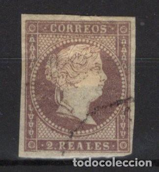 Timbres: PC463 Sellos Espa&ntilde;a a&ntilde;o 1856 Edifil 46&ordm; sello original en usado v.c. 34 &euro;